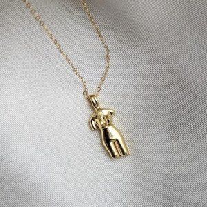 La Femme Female Figure Necklace